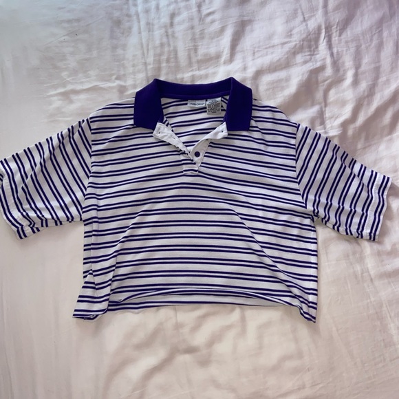 Cropped striped collared shirt! - Picture 3 of 3
